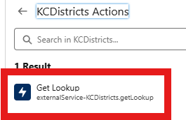 Flow Action: Get Lookup from external service