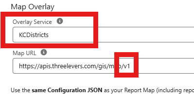 Map Overlay: Overlay Service and Map URL (KCDistricts example)