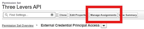 Permission set: Manage Assignments